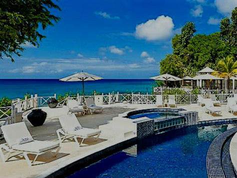 Barbados Luxury, Cove Spring House pool view