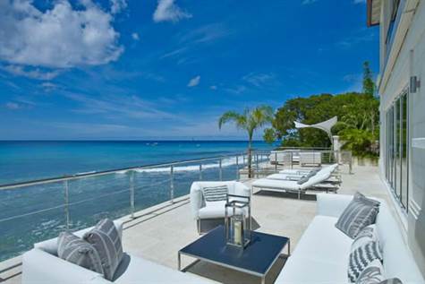 Luxury lounging by the sea