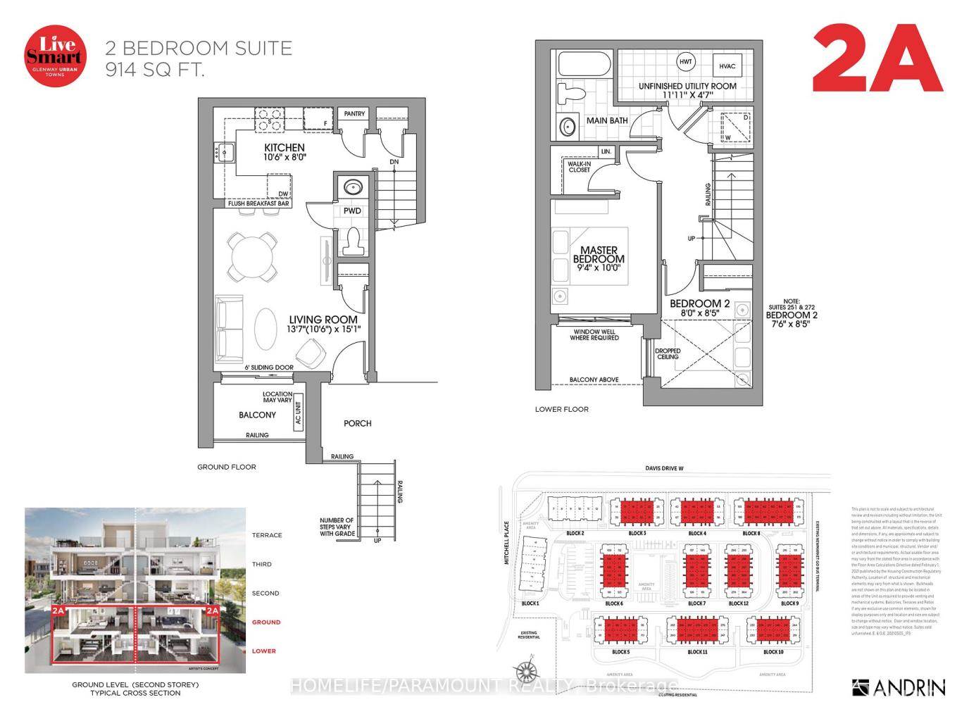 2 Bedroom Residential Home For Sale | 540 Davis Dr W 0257 | Toronto | L3Y4V9