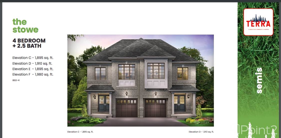 Barrie On Pre Construction Semi Detached For Sale Visit Our Model Homes, Barrie, ON L9J0C1 Photo 3